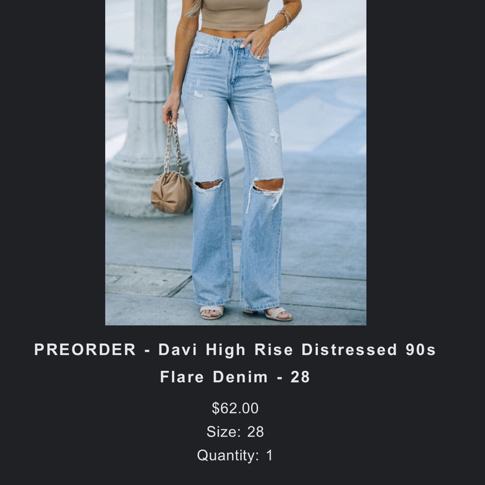 Vici jeans size 28